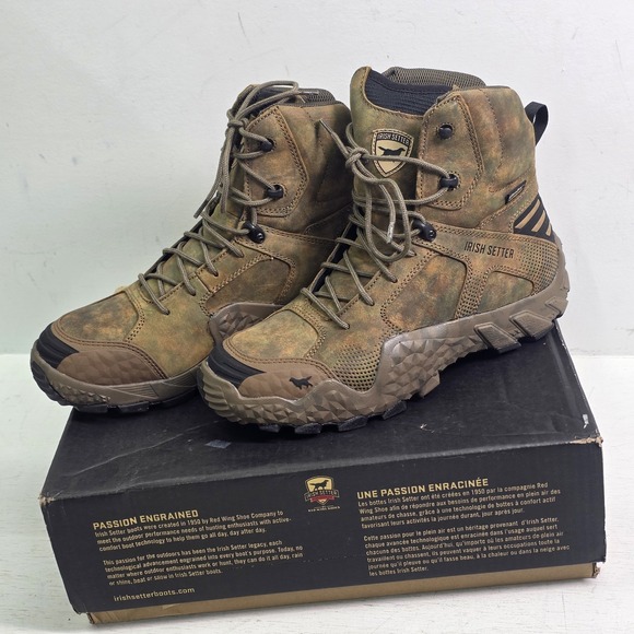 Irish Setter VaprTrek 2815 Red Wing Shoes Men\'s 10.5 D Camo Hunting Boots 8\